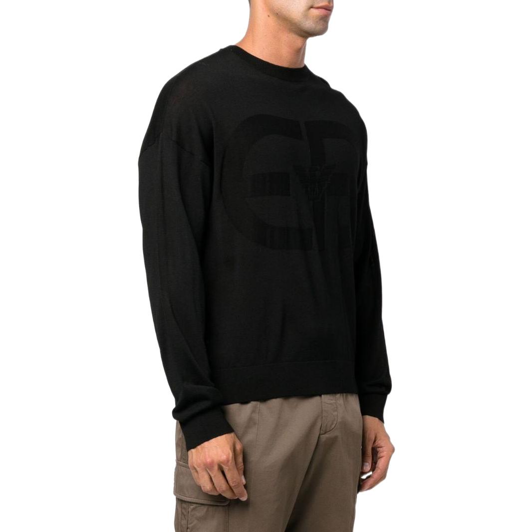 Emporio Armani FW22  Black Wool Knit Sweater Crewneck Long Sleeve 6L1MX7-1MMVZ-0999 圖 5