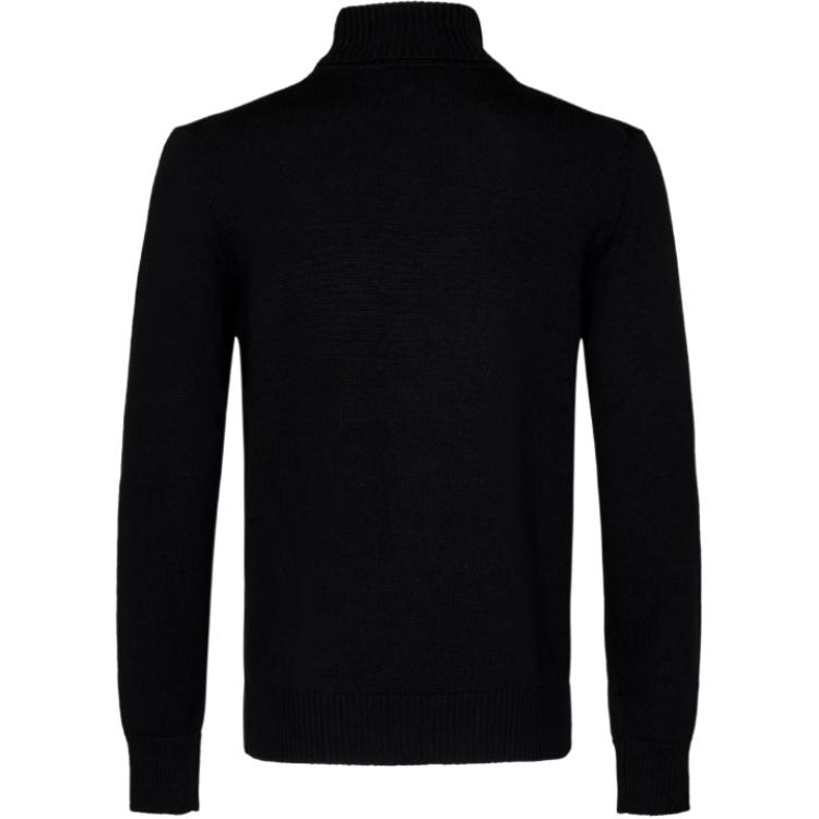 Lookbook EMPORIO ARMANI FW22  Black Wool Turtleneck Knit Sweater. 8N1MVB-1M67Z-0999