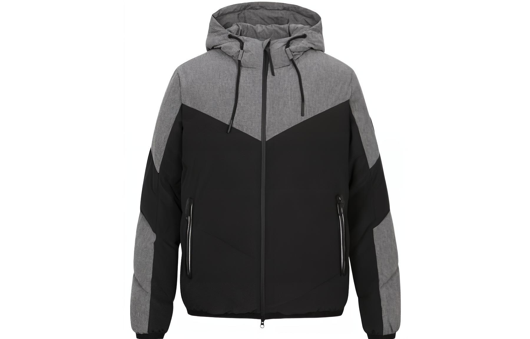 Buy EMPORIO ARMANI FW22  Colorblock Hooded Zip Jacket Grey/Black 6LPB21-PN1BZ-1200