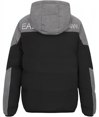 EMPORIO ARMANI FW22 Colorblock Hooded Zip Jacket Grey/Black 6LPB21-PN1BZ-1200 Lookbook EMPORIO ARMANI FW22 Colorblock Hooded Zip Jacket Grey/Black 6LPB21-PN1BZ-1200