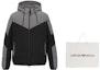 Shop EMPORIO ARMANI FW22 Colorblock Hooded Zip Jacket Grey/Black 6LPB21-PN1BZ-1200