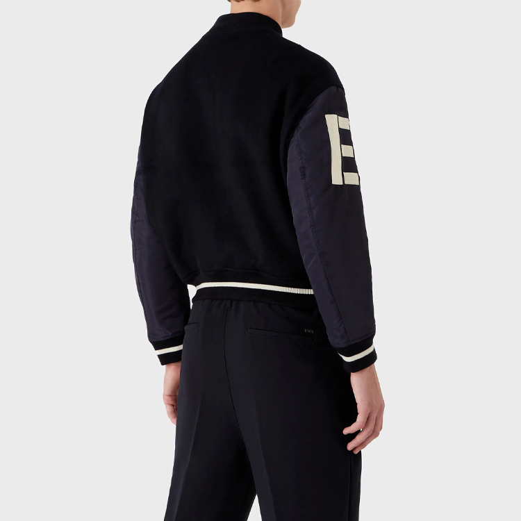 EMPORIO ARMANI FW22  Colorblock Striped Baseball Jacket - Navy Blue 6L1BL8-1NMYZ-0920 圖 5