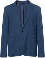 Emporio Armani FW22 Dark Blue Lightweight Casual Long Sleeve Blazer H31G37-C1055-909 Emporio Armani FW22 Dark Blue Lightweight Casual Long Sleeve Blazer H31G37-C1055-909