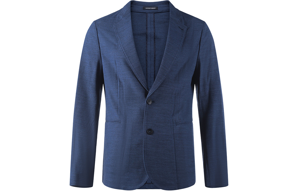 Order エンポリオアルマーニ FW22 ダークブルー 軽量 カジュアル 長袖ブレザー H31G37-C1055-909