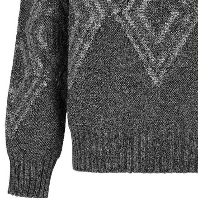 Emporio Armani FW22  Diamond Pattern Pullover Sweater Grey 6L1MW2-1M31Z-0630 圖 6