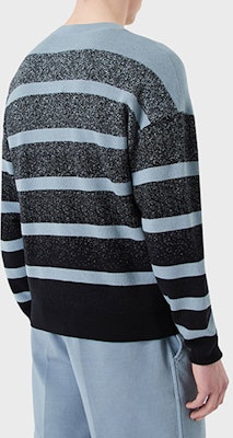 エンポリオ アルマーニ FW22 イーグルロゴ ストライプ ニットセーター - マルチカラー 6L1MX9-1MKYZ-F925 Shop エンポリオ アルマーニ FW22 イーグルロゴ ストライプ ニットセーター - マルチカラー 6L1MX9-1MKYZ-F925