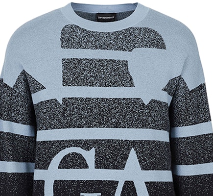 エンポリオ アルマーニ FW22 イーグルロゴ ストライプ ニットセーター - マルチカラー 6L1MX9-1MKYZ-F925 Details for エンポリオ アルマーニ FW22 イーグルロゴ ストライプ ニットセーター - マルチカラー 6L1MX9-1MKYZ-F925