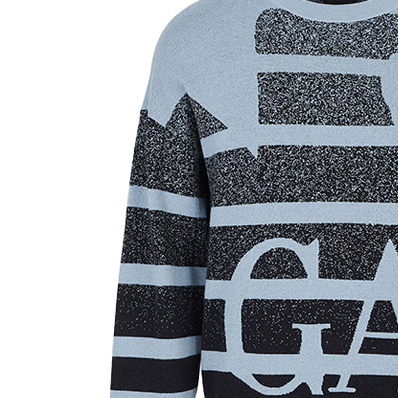 Sizing エンポリオ アルマーニ FW22 イーグルロゴ ストライプ ニットセーター - マルチカラー 6L1MX9-1MKYZ-F925