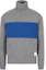 Buy EMPORIO ARMANI FW22 Gray Colorblock Knitted Turtleneck Sweater 6L1MZ51-M4FZ1-F615
