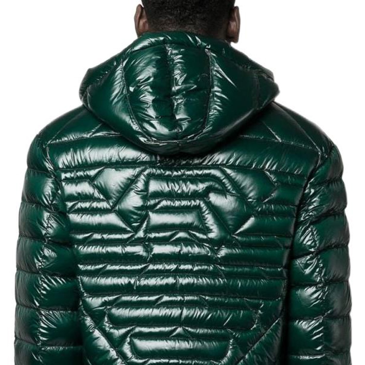 Emporio Armani FW22  Green Glossy Hooded Zip-Up Jacket. 6L1BN71NPDZ0586 圖 7