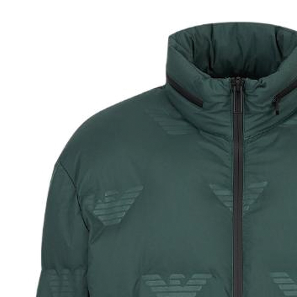 EMPORIO ARMANI FW22  Green Logo Print High Neck Zip Jacket. 6L1BP41-NNDZ1-0586 圖 6