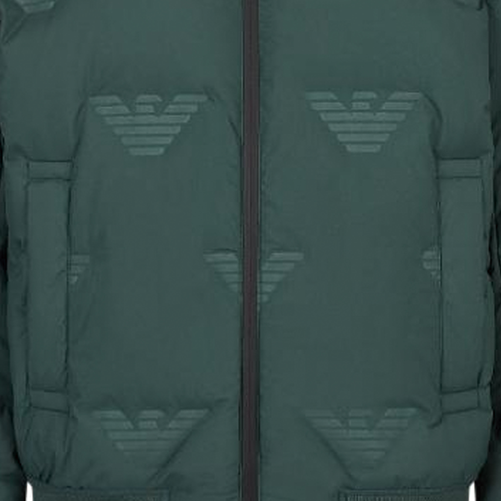 EMPORIO ARMANI FW22  Green Logo Print High Neck Zip Jacket. 6L1BP41-NNDZ1-0586 圖 7