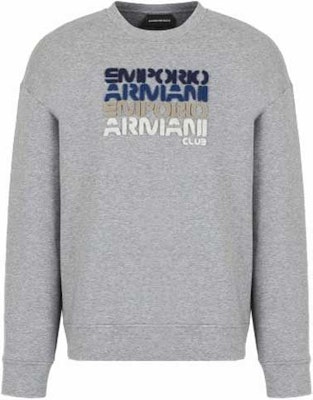 Emporio Armani FW22 灰色字母印花圓領長袖上衣 3L1MCB-1JHSZ-0630 Order Emporio Armani FW22 灰色字母印花圓領長袖上衣 3L1MCB-1JHSZ-0630