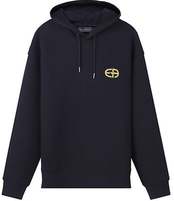 Emporio Armani FW22 Logo Patch Hoodie Deep Navy Blue 6L1M84-1JHSZ-0920 Order Emporio Armani FW22 Logo Patch Hoodie Deep Navy Blue 6L1M84-1JHSZ-0920