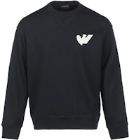 Emporio Armani FW22 Logo Print Oversized Crewneck Sweatshirt Navy. 6L1MB5-1JQNZ-0920 Emporio Armani FW22 Logo Print Oversized Crewneck Sweatshirt Navy. 6L1MB5-1JQNZ-0920