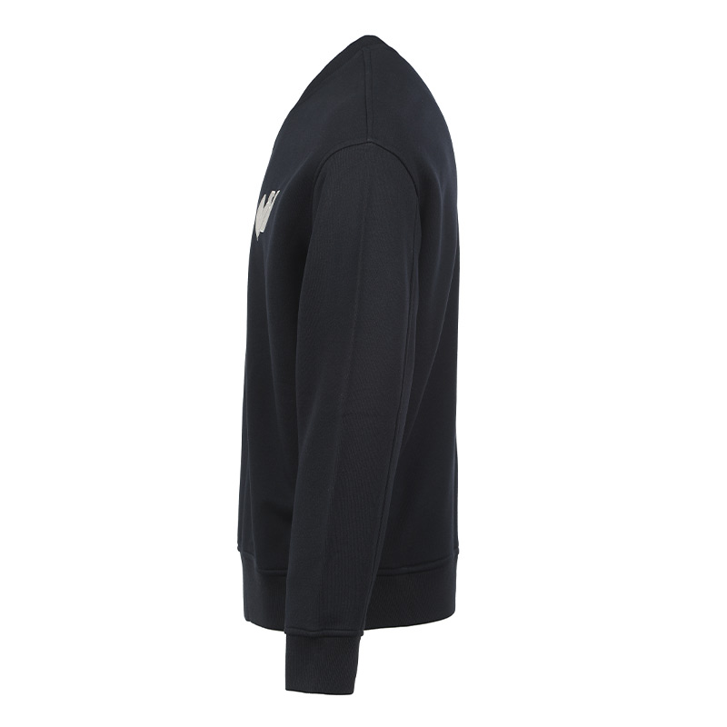 Shop Emporio Armani FW22  Logo Print Oversized Crewneck Sweatshirt Navy. 6L1MB5-1JQNZ-0920