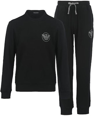 Emporio Armani FW22 印花標誌運動衫與休閒褲套裝 - 黑色 1119432-F5730-0020 Buy Emporio Armani FW22 印花標誌運動衫與休閒褲套裝 - 黑色 1119432-F5730-0020