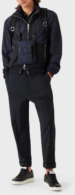 엠포리오 아르마니 FW22 로고 프린트 집업 재킷 네이비 블루 긴팔 아우터웨어 6L1BL61-NKYZ-F923 Lookbook 엠포리오 아르마니 FW22 로고 프린트 집업 재킷 네이비 블루 긴팔 아우터웨어 6L1BL61-NKYZ-F923