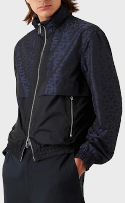 엠포리오 아르마니 FW22 로고 프린트 집업 재킷 네이비 블루 긴팔 아우터웨어 6L1BL61-NKYZ-F923 Purchase 엠포리오 아르마니 FW22 로고 프린트 집업 재킷 네이비 블루 긴팔 아우터웨어 6L1BL61-NKYZ-F923