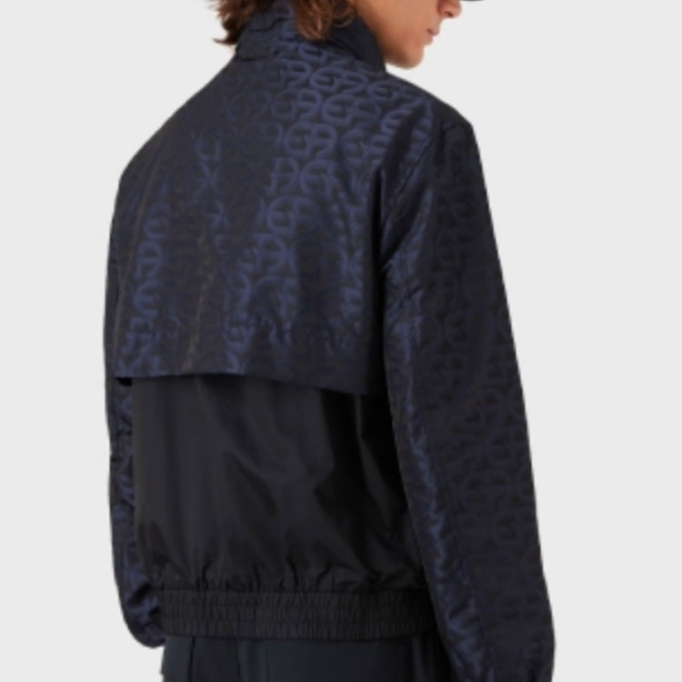 Details for 엠포리오 아르마니 FW22 로고 프린트 집업 재킷 네이비 블루 긴팔 아우터웨어 6L1BL61-NKYZ-F923