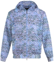 EMPORIO ARMANI FW22 Loose Fit Mesh Hooded Casual Jacket in Teal Green. H31R04-C1031-721 EMPORIO ARMANI FW22 Loose Fit Mesh Hooded Casual Jacket in Teal Green. H31R04-C1031-721