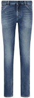 Emporio Armani FW22 Mid-Rise Slim Washed Blue Jeans. 6L1J16-1DS4Z-0942 Emporio Armani FW22 Mid-Rise Slim Washed Blue Jeans. 6L1J16-1DS4Z-0942