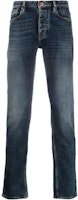 EMPORIO ARMANI FW22 Mid-Rise Straight-Leg Washed Denim Jeans Indigo. 6L1J75-1DS5Z-0942 EMPORIO ARMANI FW22 Mid-Rise Straight-Leg Washed Denim Jeans Indigo. 6L1J75-1DS5Z-0942