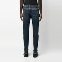 Shop EMPORIO ARMANI FW22 中腰直筒洗水牛仔褲 靛藍色 6L1J75-1DS5Z-0942