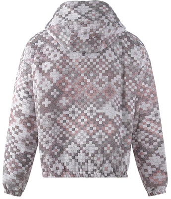 EMPORIO ARMANI FW22 格纹宽松连帽夹克 白灰拼接外套. H31R07-C1033-321 Lookbook EMPORIO ARMANI FW22 格纹宽松连帽夹克 白灰拼接外套. H31R07-C1033-321