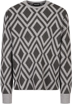 EMPORIO ARMANI FW22 Quilted Pattern Long Sleeve Sweater - Multicolor. 6L1MW5-M30Z1-F649 Buy EMPORIO ARMANI FW22 Quilted Pattern Long Sleeve Sweater - Multicolor. 6L1MW5-M30Z1-F649