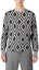 Shop EMPORIO ARMANI FW22 Quilted Pattern Long Sleeve Sweater - Multicolor. 6L1MW5-M30Z1-F649
