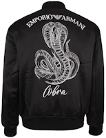 EMPORIO ARMANI FW22 Reversible Logo Bomber Jacket Black 6L1BP51-NNMZ1-0999 EMPORIO ARMANI FW22 Reversible Logo Bomber Jacket Black 6L1BP51-NNMZ1-0999