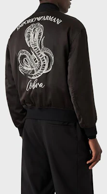 EMPORIO ARMANI FW22 雙面標誌飛行夾克 黑色 6L1BP51-NNMZ1-0999 Cheap EMPORIO ARMANI FW22 雙面標誌飛行夾克 黑色 6L1BP51-NNMZ1-0999