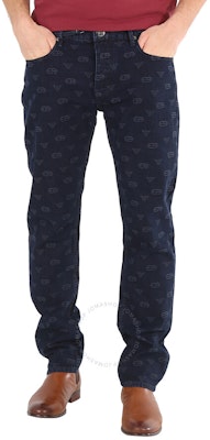 Emporio Armani FW22 修身蓝色花卉印花牛仔裤 6L1J75-1DMAZ-0920 Shop Emporio Armani FW22 修身蓝色花卉印花牛仔裤 6L1J75-1DMAZ-0920