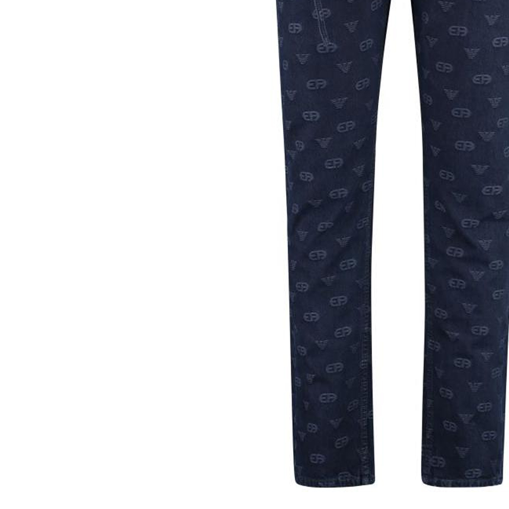 Sizing Emporio Armani FW22 修身蓝色花卉印花牛仔裤 6L1J75-1DMAZ-0920