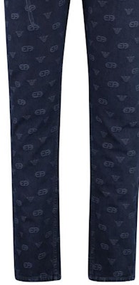 Emporio Armani FW22 修身蓝色花卉印花牛仔裤 6L1J75-1DMAZ-0920 Sizing Emporio Armani FW22 修身蓝色花卉印花牛仔裤 6L1J75-1DMAZ-0920