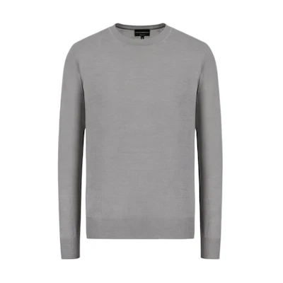 EMPORIO ARMANI FW22 Solid Color Crewneck Sweater 8N1M42-1M67Z-0610