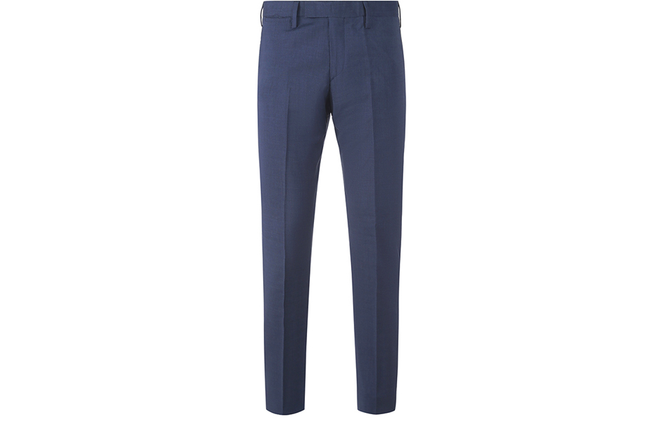 EMPORIO ARMANI FW22  Solid Color Mid-Rise Tapered Casual Pants. H31P0M-01504-919