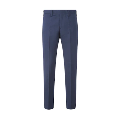 EMPORIO ARMANI FW22 Solid Color Mid-Rise Tapered Casual Pants. H31P0M-01504-919