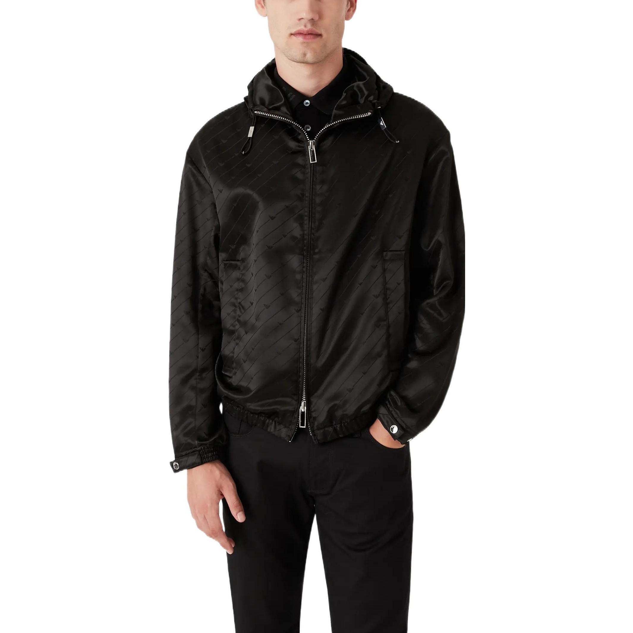 EMPORIO ARMANI FW22  Solid Eagle Logo Navy Hooded Zip Jacket 6L1BL3-1NLBZ-F912 圖 4