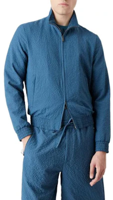 Emporio Armani FW22 蓝色高领拉链夹克 H31R29-C1036-1714 Purchase Emporio Armani FW22 蓝色高领拉链夹克 H31R29-C1036-1714
