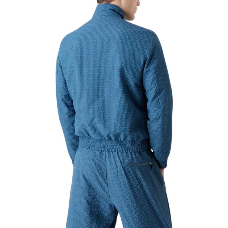 Emporio Armani FW22  Solid High Neck Zip-Up Jacket Blue H31R29-C1036-1714 圖 6