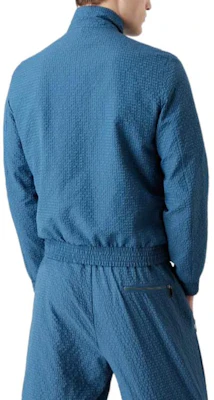 Emporio Armani FW22 蓝色高领拉链夹克 H31R29-C1036-1714 Details for Emporio Armani FW22 蓝色高领拉链夹克 H31R29-C1036-1714