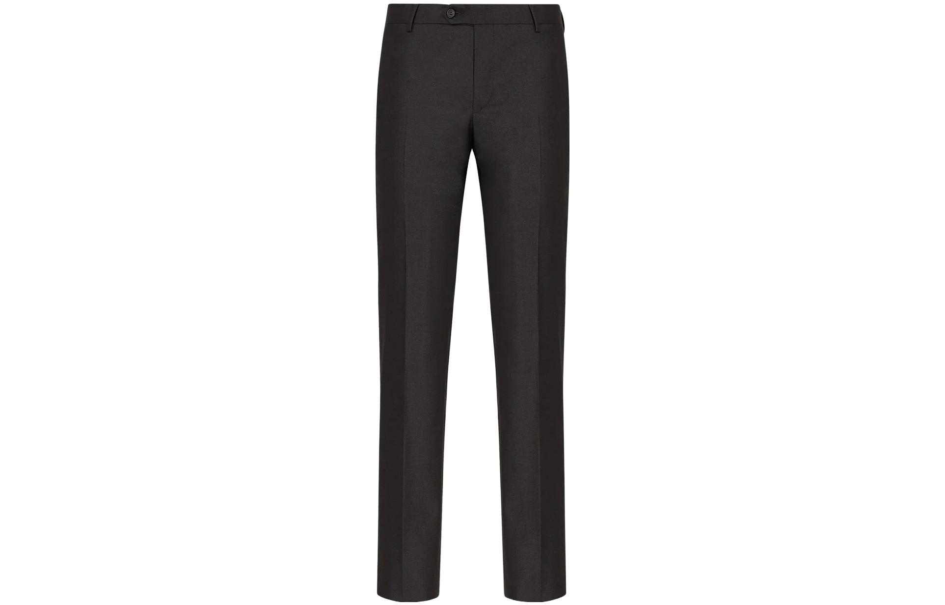 Details for 엠포리오 아르마니 FW22 솔리드 스트레이트 캐주얼 바지. 01P650-01047-1922