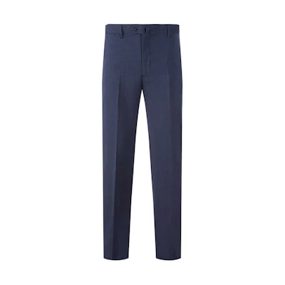 EMPORIO ARMANI FW22 Solid Straight Casual Pants - Blue H31PC8-01504-919