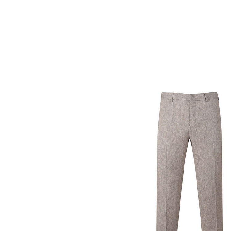 EMPORIO ARMANI FW22  Solid Wool Casual Trousers in Beige. H31P68-C1621-0112 圖 7