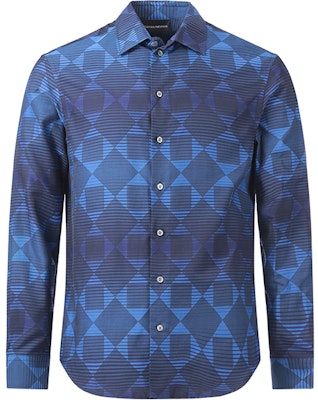 Emporio Armani FW22 Striped Cotton Long-Sleeve Shirt - Navy Blue H31SM0-C11F6-041 Order Emporio Armani FW22 Striped Cotton Long-Sleeve Shirt - Navy Blue H31SM0-C11F6-041