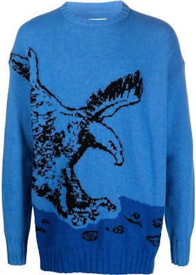 EMPORIO ARMANI FW22 Sustainable Eagle Sweater Blue 6L1MZ-A1M5F-ZF939 Order EMPORIO ARMANI FW22 Sustainable Eagle Sweater Blue 6L1MZ-A1M5F-ZF939