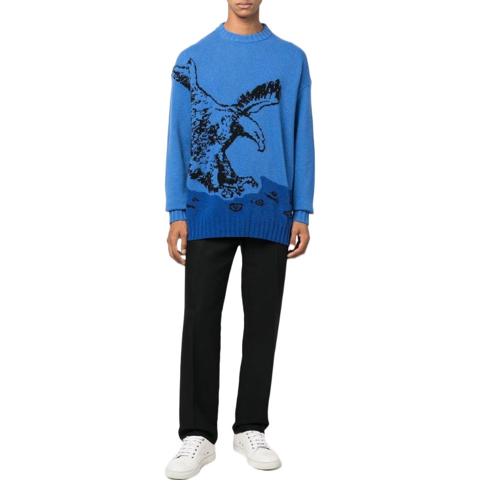 Lookbook EMPORIO ARMANI FW22  Sustainable Eagle Sweater Blue 6L1MZ-A1M5F-ZF939