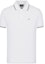 Order EMPORIO ARMANI FW22 White Polo Shirt with Contrast Stripes and Logo Print. 8N1FB4-JPTZ1-0100